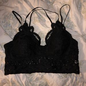 Crochet lace bralette